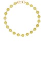 view 1 of 2 Beaded Ball Chain Necklace in Gold & Jade
