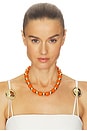 view 3 of 3 Marcy Necklace in Gold & Amber