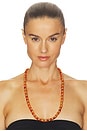view 3 of 3 COLLAR LARGO MARCY in Gold, Carnelian, & Amber