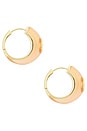 view 3 of 4 Callie Hoop Earrings in Amber & Aragonite