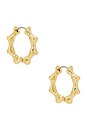view 1 of 3 Bambu Hoops in Gold