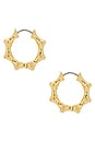 view 2 of 3 Bambu Hoops in Gold