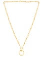 view 1 of 2 Curled Link Pendant in Gold