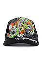 view 1 of 4 Japan Dragon Hat in Black