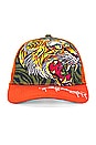 view 1 of 4 Screaming Tiger Hat in Orange & White