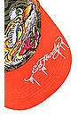 view 3 of 4 Screaming Tiger Hat in Orange & White