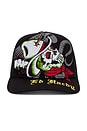 view 1 of 4 Cowboy Skull Rhinestone Hat in Black