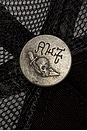 view 4 of 4 Cowboy Skull Rhinestone Hat in Black