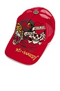 view 3 of 4 Tiger Skull Hat in Red