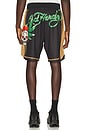 view 3 of 6 By Appointment Only Weed Skull Short in Black