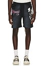 view 1 of 4 Reaper Fleece Short in Sunfade Black