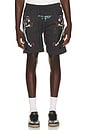 view 1 of 4 Pantera Fleece Short in Dark Grey