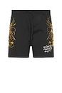 view 2 of 4 Crawling Tigers Mesh Short in Black