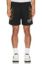 view 4 of 4 Crawling Tigers Mesh Short in Black