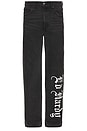 view 1 of 6 Panther Wings Loose Fit Jean in Black
