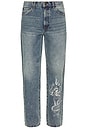 view 1 of 7 Skull Loose Fit Jean in Medium Tint