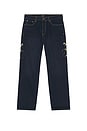 view 6 of 6 Dragons Selvage Baggy Denim Pants in Dark Denim
