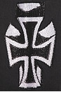 view 7 of 7 Crosses Long Rhinestone Jean in Y2k Black