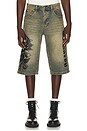 view 1 of 6 Spider Skulls Long Rhinestone Jean in Y2k Tint