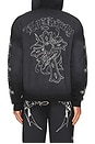 view 3 of 5 Crosses Boxy Zip Hoodie in Sunfade Black