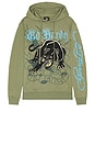 view 1 of 3 Crouching Panther Pullover Hoodie in Olive