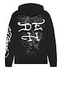 view 2 of 3 Japan Dragon Pullover Hoodie in Black