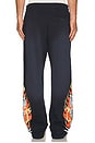 view 3 of 5 Tiger Flames Baggy Sweatpant in Sunfade Navy