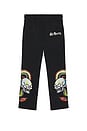 view 5 of 5 Dragon Skulls Rhinestone Baggy Sweatpants in Black