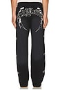 view 4 of 6 Crosses Skulls Baggy Sweatpant in Black