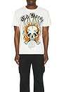 view 4 of 4 Flame Skull Tee in Ivory