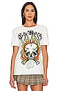 view 1 of 4 Flame Skull Tee in Ivory