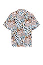 view 2 of 4 Tiger Flower Camp Shirt in Baby Blue