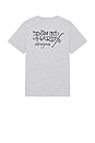 view 2 of 4 Rhinestone Battle Tee in Heather Grey