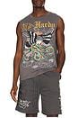 view 3 of 4 Eagle Snake Cutoff Tee in Vintage Grey