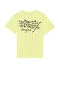 view 2 of 4 Cobra Flame Rhinestone Tee in Lemon