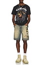 view 4 of 4 Panther Head Rhinestone Tee in Black