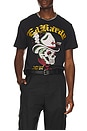 view 3 of 4 Cowboy Skull Rhinestone Tee in Black
