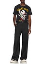view 4 of 4 Cowboy Skull Rhinestone Tee in Black