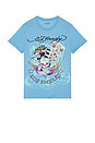 view 1 of 4 Skull Panther Tee in Powder Blue