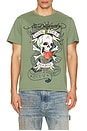 view 1 of 4 Heart Skull Tee in Light Olive