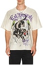 view 1 of 5 By Appointment Only Panther Wings Boxy Tee in Vintage Ivory