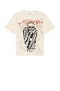 view 4 of 5 Skele Rhinestone Boxy Tee in Ivory