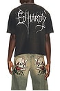 view 2 of 5 By Appointment Only Cross Cropped Boxy Tee in Vintage Black