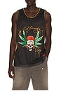 view 1 of 5 By Appointment Only Weed Skull Jersey in Black