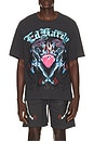 view 1 of 5 Panteras Boxy Tee in Dark Grey