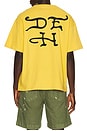 view 2 of 5 Dragons Boxy Rhinestone Tee in Mustard