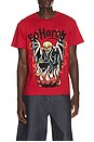 view 1 of 5 Firelord Rhinestone Throwback Tee in Firelord Red