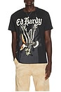 view 1 of 5 Eagle Throwback Tee in Faded Black