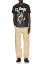 view 5 of 5 Eagle Throwback Tee in Faded Black