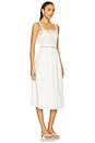 view 2 of 3 Eliana Poplin Dress in White